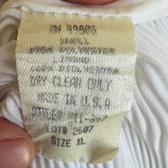 Drama White Polka‎ Dot Pleated Skirt Vintage 90s Preppy Retro Coquette XL - Picture 8 of 8